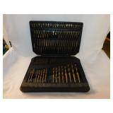 Drill bit set w/ case, 14" x 11"