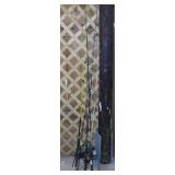 6 fishing rods & reels: 5 Zebco - 1 Daiwa