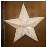 Distressed rustic metal barn star, 46" wide