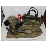 Camouflage hunting gear: Gloves - Face mask -