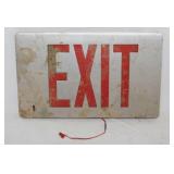 Retired Exit sign, 13.5" x 8.5"