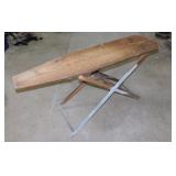 Antique wooden ironing board, 58" long