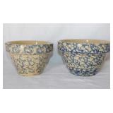 2 RRP Robinson Ransbottom Pottery spongeware crock