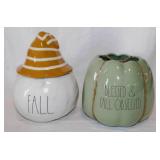 Rae Dunn: Fall pumpkin gnome, 10.5" tall -