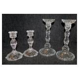 Pair of Leuchter-Larmig Prinzess crystal