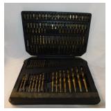 Drill bit set w/ case, 14" x 11"