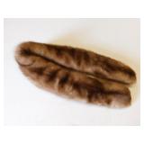Vintage mink collar marked Millikin Danville