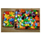 Wooden jigsaw puzzle - Kids colorful wooden beads