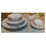 1959 Sango Dawn Rose dinnerware: 4 dinner plates