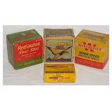 4 boxes vintage shotgun shells ammunition: