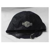 Leather Harley-Davidson Motorcycle head gear w/