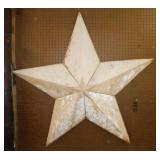 Distressed rustic metal barn star, 46" wide