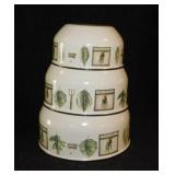 1997 Pfaltzgraff Naturewood: Set of 3 nesting