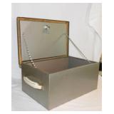 3 metal cash boxes