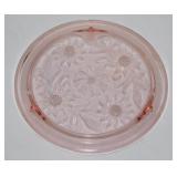Jeannette pink sunflower 3-toed Depression glass