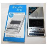 1982 GE slim profile cassette tape recorder in