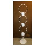 Metal 3 tier floor plant stand w/ tilting buckets,