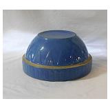 Antique picket fence sawtooth crock mixing bowl,