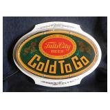 Rare vintage lighted Falls City Beer bar sign,