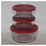 Vintage glass ovenware: Anchor Hocking bowls -