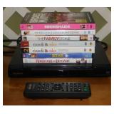 Sony DVD CD player w/ remote - 7 DVD movies &