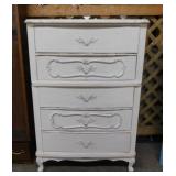 1969 Shabby Chic French Provincial 5 drawer