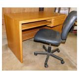 Computer desk & rolling executive office chair,