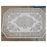 Ethan Allen Aubusson floral area rug, 4