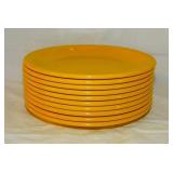 10 Texas Ware melmac melamine luncheon plates,