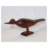 Hand crafted wood dï¿½cor: Walnut folk art shore
