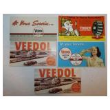 5 vintage automotive ink blotters: