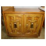 Mid Century Stanley Spanish Revival night stand,
