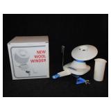 New wool winder in box - Large wicker sewing