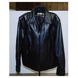 Sawyer of Napa leather jacket coat, size Large