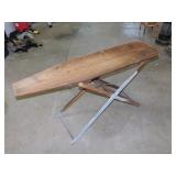 Antique wooden ironing board, 58" long