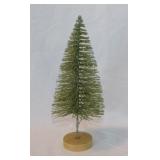 4 modern Christmas trees: Glitter bottle brush,