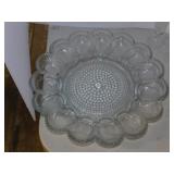 Indiana hobnail glass deviled egg plate - Anchor