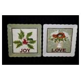 Christmas serving trays & plates