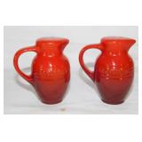 Le Creuset Cerise pitcher S&P salt & pepper