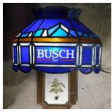 1985 Busch Beer lighted wall sconce sign,