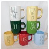7 Rae Dunn Holiday mugs: Christmas - Easter -