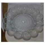 Indiana hobnail glass deviled egg plate - Anchor
