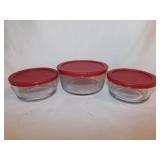 Vintage glass ovenware: Anchor Hocking bowls -