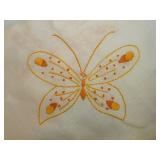 Vintage embroidered tablecloth topper - Several