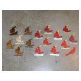15 hand crafted wooden St. Louis Cardinals