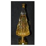Lighted glitter lamp Christmas tree & angel,