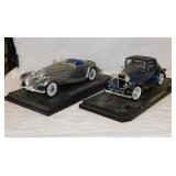 2 diecast cars: 1936 Mercedes-Benz 500K Special