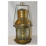 Vintage Anchor brass nautical maritime lantern,