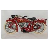 Diecast 1920 Indian Scout motorcycle model,