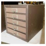 Vintage metal Kennedy drawer parts bin cabinet,